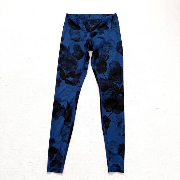 Lululemon Wunder Under Pant Luxtreme Size 4 | Jumbo Inky Floral Inkwell - Picture 1 of 6